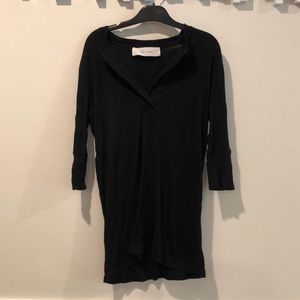 Iro Jeans Black Henley with Holes